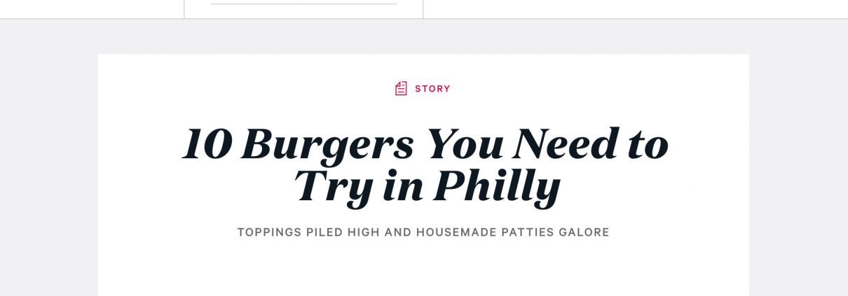 0 Burgers You Need to Try in Philly